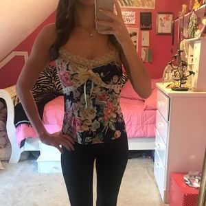 Navy Floral Camisole